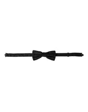 Black Silk Floral Adjustable Neck Men Bow Tie Dolce & Gabbana