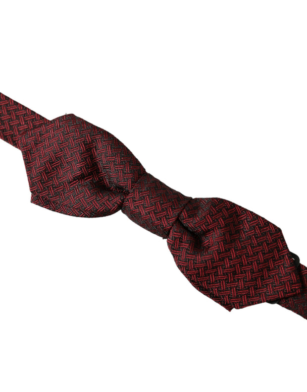 Red Silk Fantasy Adjustable Neck Men Bow Tie Dolce & Gabbana