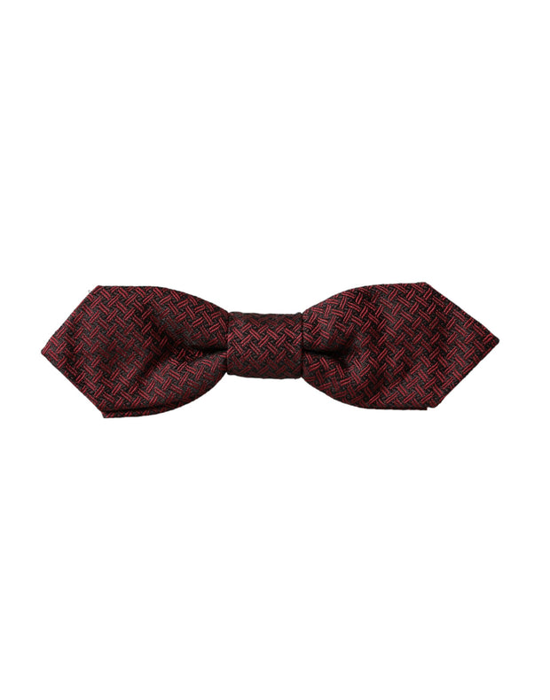 Red Silk Fantasy Adjustable Neck Men Bow Tie Dolce & Gabbana