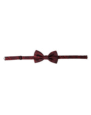 Red Silk Floral Adjustable Neck Men Bow Tie Dolce & Gabbana