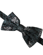 Multicolor Fantasy Floral Silk Adjustable Neck Men Bow Tie Dolce & Gabbana