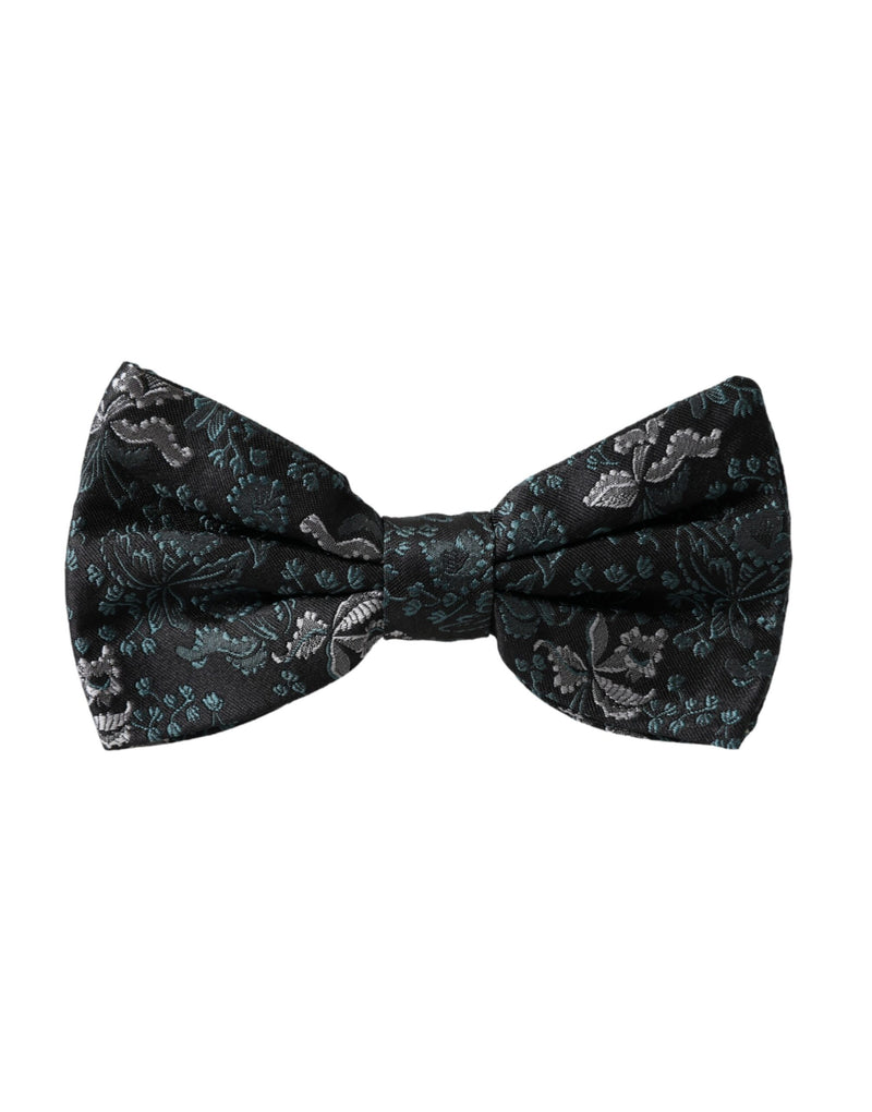 Multicolor Fantasy Floral Silk Adjustable Neck Men Bow Tie Dolce & Gabbana