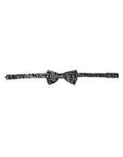 Black Floral Silk Adjustable Neck Men Bow Tie Dolce & Gabbana