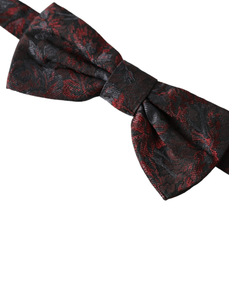 Multicolor Floral Silk Adjustable Neck Men Bow Tie Dolce & Gabbana