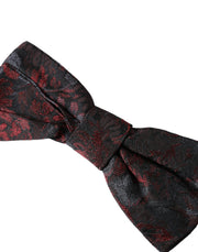 Red Black Floral Adjustable Neck Men Bow Tie Dolce & Gabbana