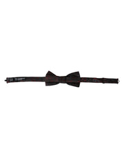 Red Black Floral Adjustable Neck Men Bow Tie Dolce & Gabbana