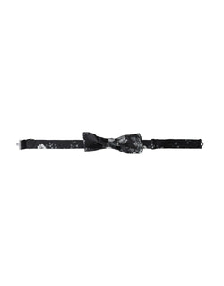 Black Floral Fantasy Adjustable Neck Men Bow Tie Dolce & Gabbana