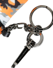 Multicolor Camouflage Animal Silhouette Keychain Keyring Dolce & Gabbana