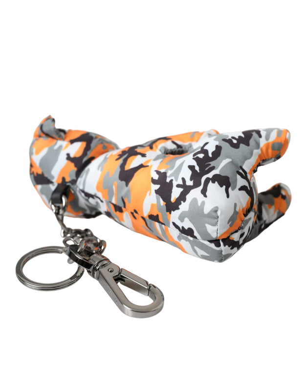 Multicolor Camouflage Animal Silhouette Keychain Keyring Dolce & Gabbana