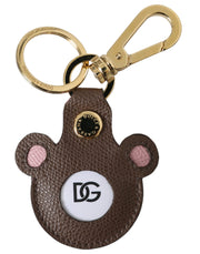 Multicolor Dauphine Calfskin DG Logo Keyring Keychain Dolce & Gabbana