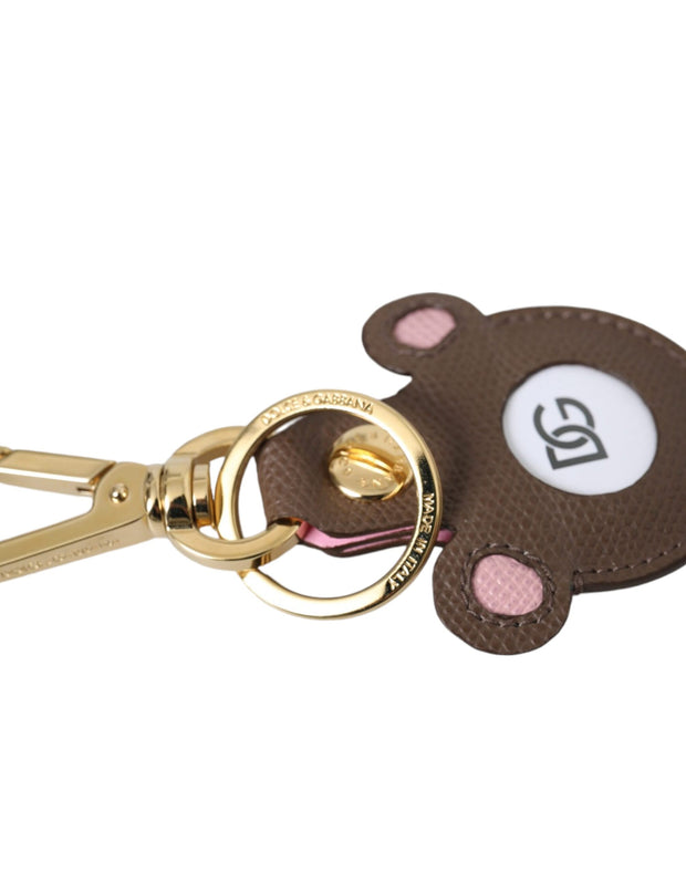 Multicolor Dauphine Calfskin DG Logo Keyring Keychain Dolce & Gabbana