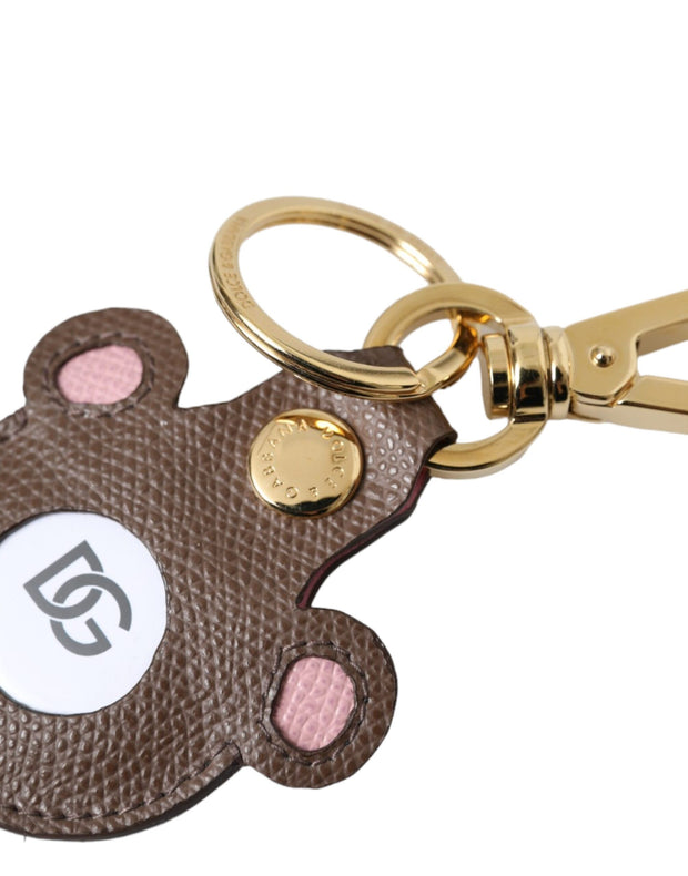 Multicolor Dauphine Calfskin DG Logo Keyring Keychain Dolce & Gabbana