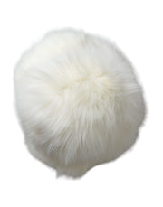 White Acrylic Fur Womens Bucket Hat Dolce & Gabbana