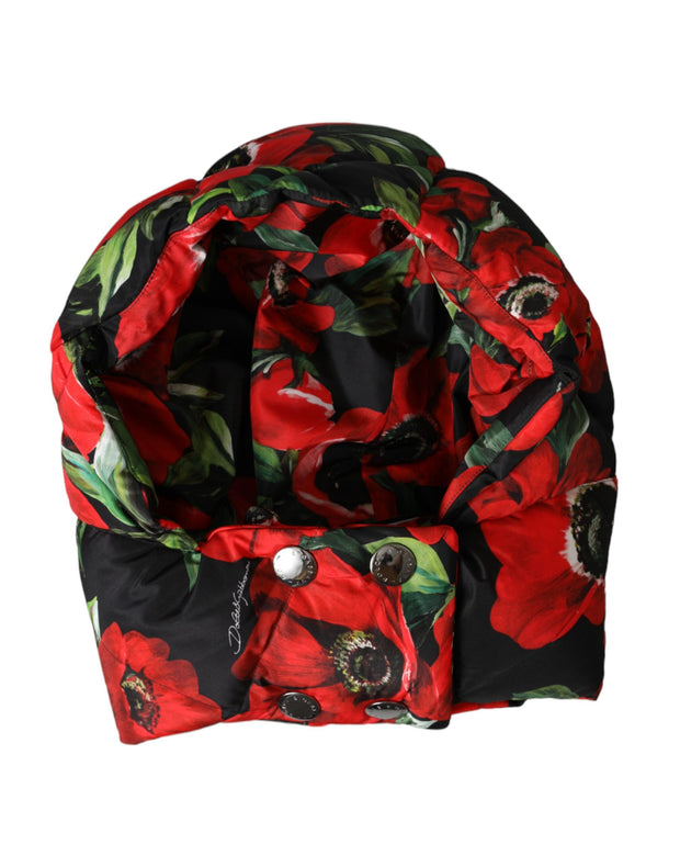 Multicolor Anemone Whole Head Wrap Hat Dolce & Gabbana