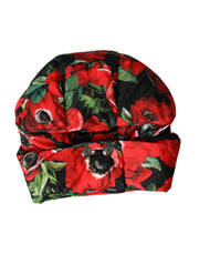 Multicolor Anemone Whole Head Wrap Hat Dolce & Gabbana