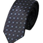 Black Blue Polka Dot Silk Adjustable Men Tie Dolce & Gabbana