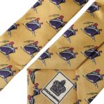 Yellow Ship Print 100% Silk Adjustable Men Tie Dolce & Gabbana