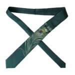 Green Printed 100% Silk Adjustable Men Tie Dolce & Gabbana