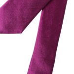 Purple Solid Satin Silk Adjustable Men Tie Dolce & Gabbana