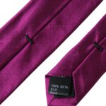 Purple Solid Satin Silk Adjustable Men Tie Dolce & Gabbana