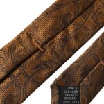 Brown Floral 100% Silk Adjustable Men Tie Dolce & Gabbana