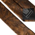 Brown Floral 100% Silk Adjustable Men Tie Dolce & Gabbana