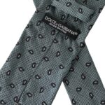 Green 100% Silk Patterned Adjustable Men Tie Dolce & Gabbana