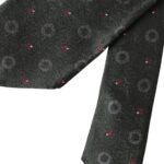 Dark Gray 100% Silk Fantasy Adjustable Men Tie Dolce & Gabbana