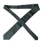 Green Silk Branded Logo Adjustable Men Tie Dolce & Gabbana