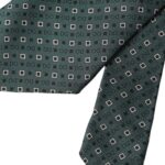 Green Silk Branded Logo Adjustable Men Tie Dolce & Gabbana