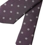 Purple 100% Silk Polka Dot Adjustable Men Tie Dolce & Gabbana