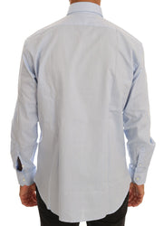 Light Blue Cotton Dress Shirt Cavalli