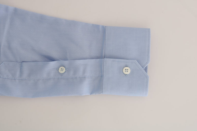 Light Blue Cotton Dress Shirt Cavalli