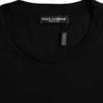 Black Cotton Round Neck Short Sleeves T-shirt Dolce & Gabbana