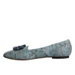 Blue Lace Crystal Ballet Flats Loafers Shoes Dolce & Gabbana