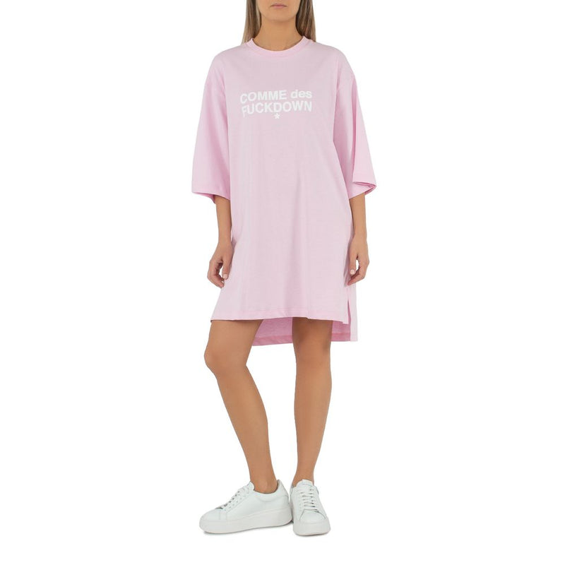 Pink Cotton Dress Comme Des Fuckdown