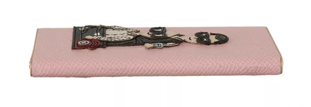 Chic Pink Leather Power Bank Dolce & Gabbana