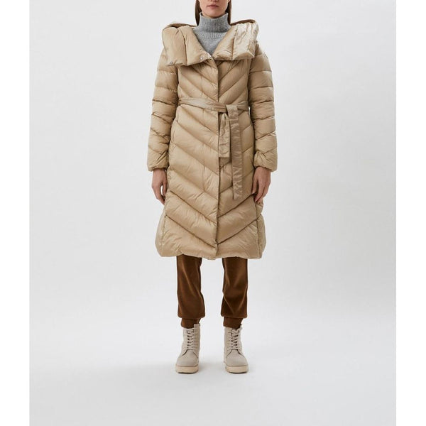 Beige Polyamide Jackets & Coat Add