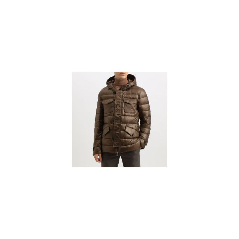 Brown Polyamide Jacket Add