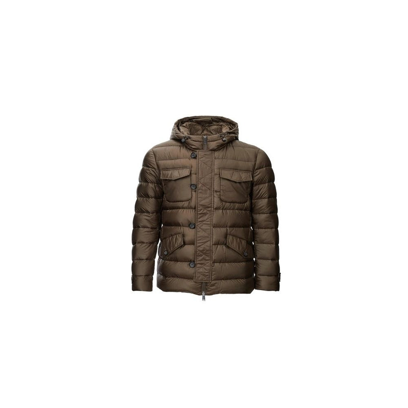 Brown Polyamide Jacket Add