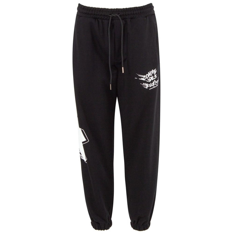 Black Cotton Men Sweatpant Comme Des Fuckdown