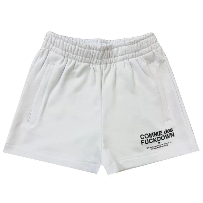 White Cotton Short Comme Des Fuckdown