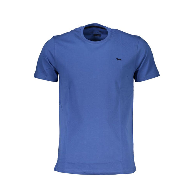 Blue Cotton T-Shirt Harmont & Blaine