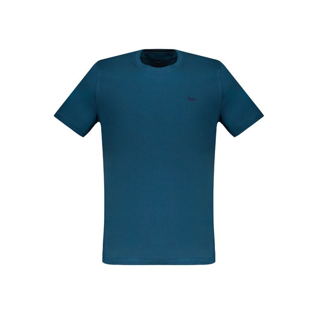 Blue Cotton T-Shirt Harmont & Blaine