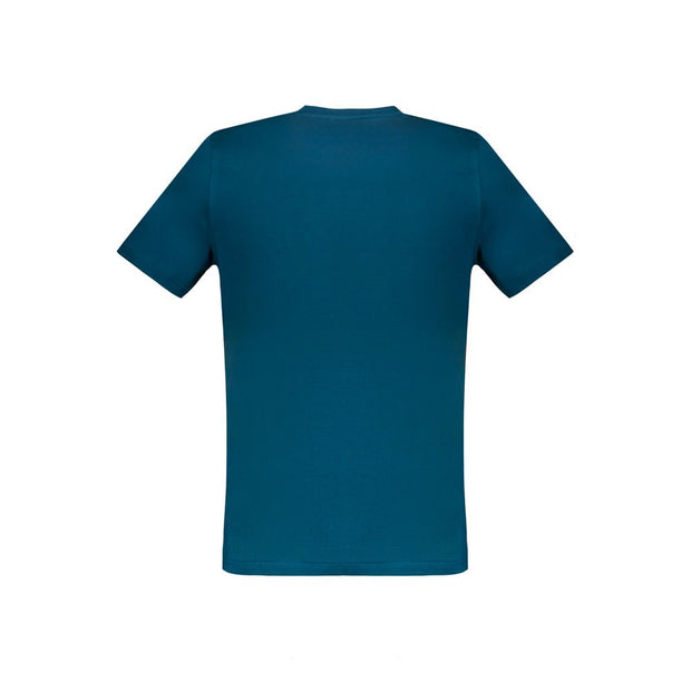 Blue Cotton T-Shirt Harmont & Blaine