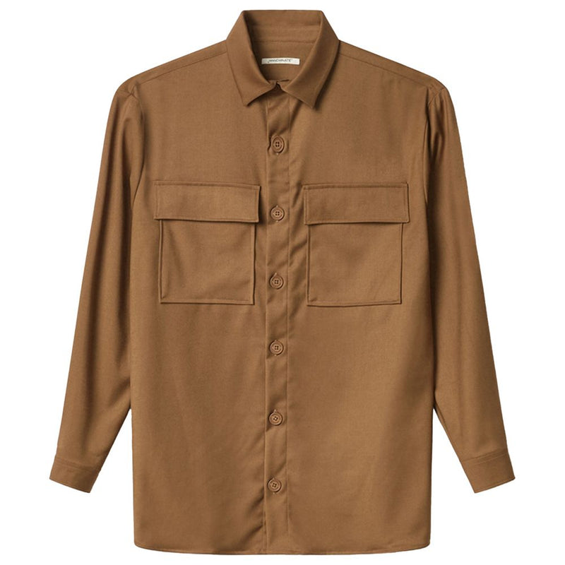 Brown Polyester Shirt Hinnominate