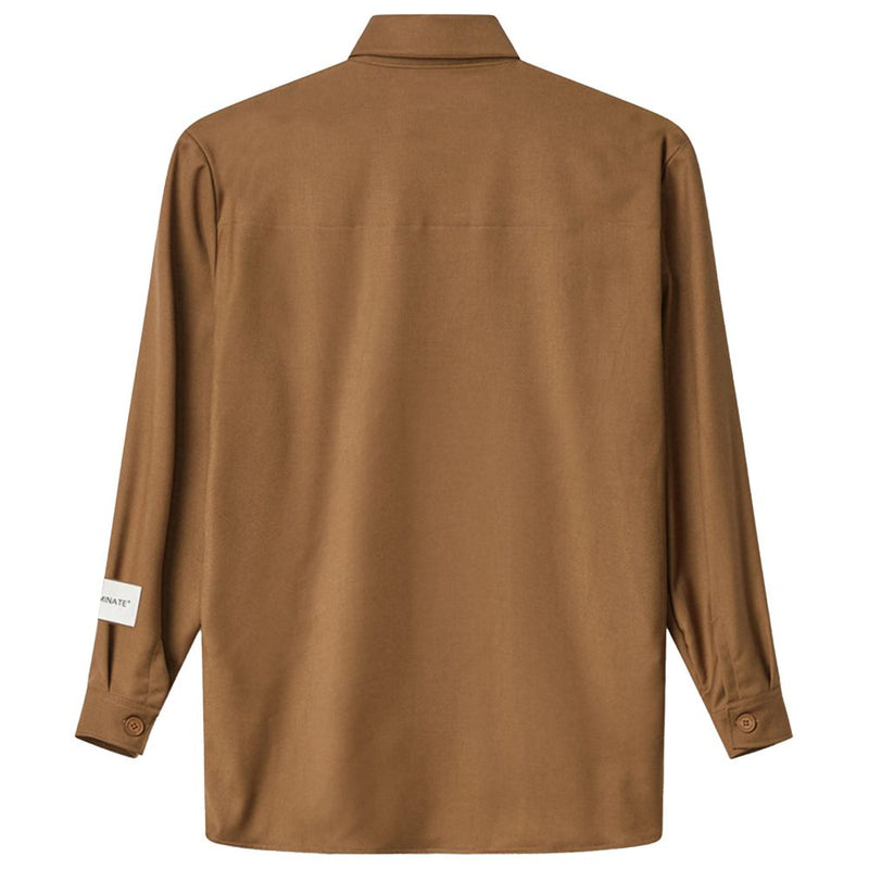 Brown Polyester Shirt Hinnominate