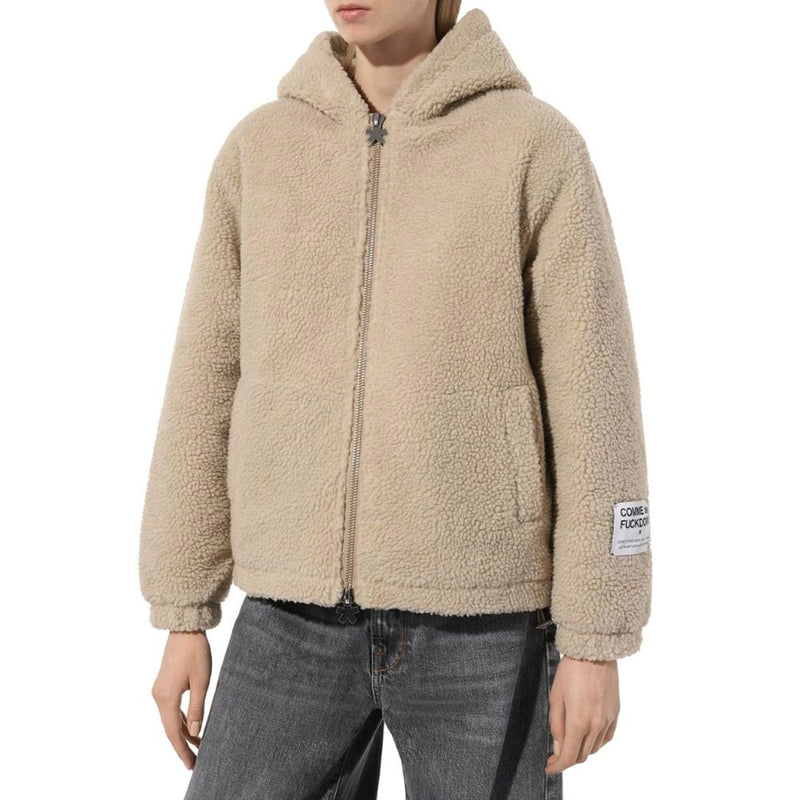 Beige Polyester Jackets & Coat Comme Des Fuckdown