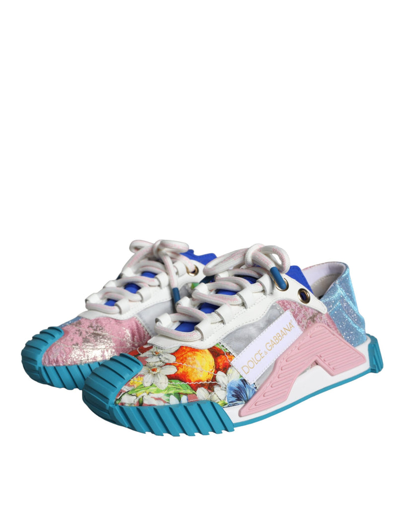 Multicolor Patchwork NS1 Low Top Sneaker Shoes Dolce & Gabbana