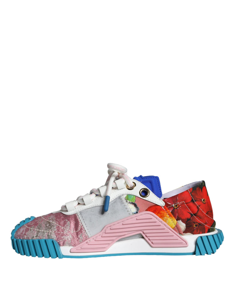 Multicolor Patchwork NS1 Low Top Sneaker Shoes Dolce & Gabbana